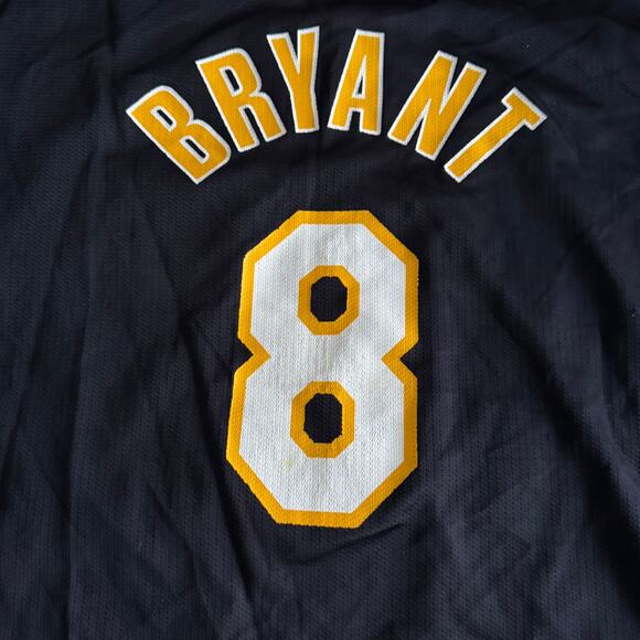 Vintage Kobe Bryant Champion Los Angeles Lakers #8 Black Jersey 52 XXL RARE - Picture 5 of 9